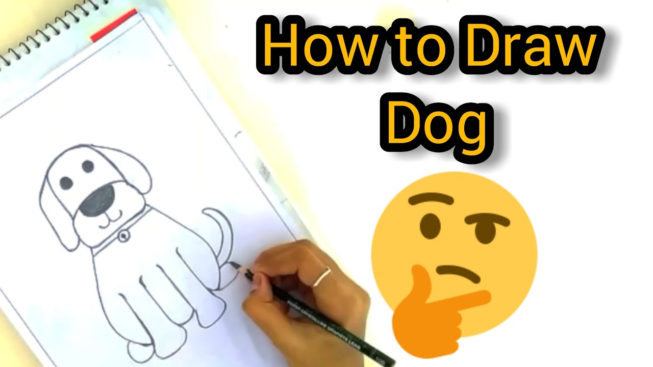 How to Draw a Dog | Step by Step | Easily. - YouTube