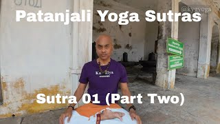 Yoga Sutra 01 (Part Two) at Sri Shaktivaneshwar Temple | Patanjali Yoga Sutras | @kygyoga