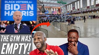 Biden Begs For The Black Vote In An EMPTY Philadelphia Gym!