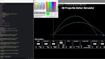 2D Projectile Motion Simulator Demonstration