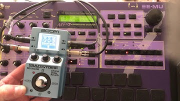 Emu Command Station - how I use external FX or effects pedal via send/return