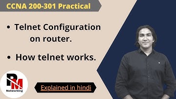 | CCNA 200-301 DAY-19 PRACTICAL | HOW TO CONFIGURE TELNET ON ROUTER |CISCO PACKET TRACER | TELNET |