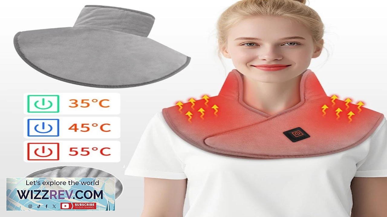 Электрические согревающие накладки на плечи и шею, шейный согревающий массажер-шаль, термокомпресс