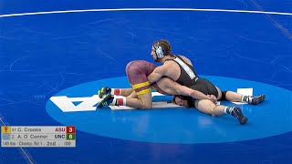 149lbs Austin O'Connor (North Carolina) maj dec Cory Crooks (Arizona State)