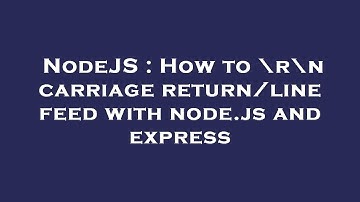 NodeJS : How to \r\n carriage return/line feed with node.js and express
