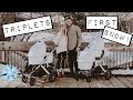 The Triplets FIRST snow and restaurant! | Daddy RE-PROPOSES to mommy | HUGE Gemma Mukbang