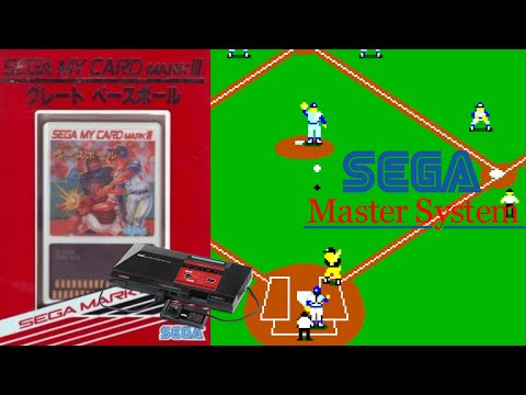 Great Baseball 1987 SEGA Master System Mark Gameplay In HD 4K 60FPS