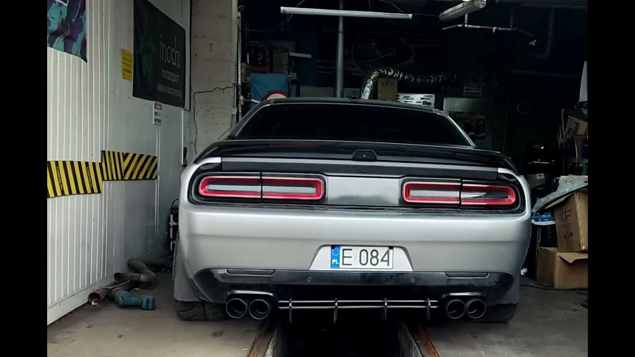 Dodge challenger v6 exhaust by inochi Motorsport - YouTube