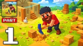 Craft Valley: Building Game - Gameplay Walkthrough Part 1 - Build Shape Valley Life (iOS, Android) screenshot 2