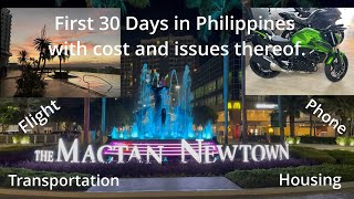 First 30 Days in Philippines with Cost
