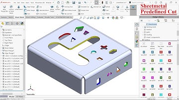 SolidWorks Sheetmetal Predefined Cut From Design Library