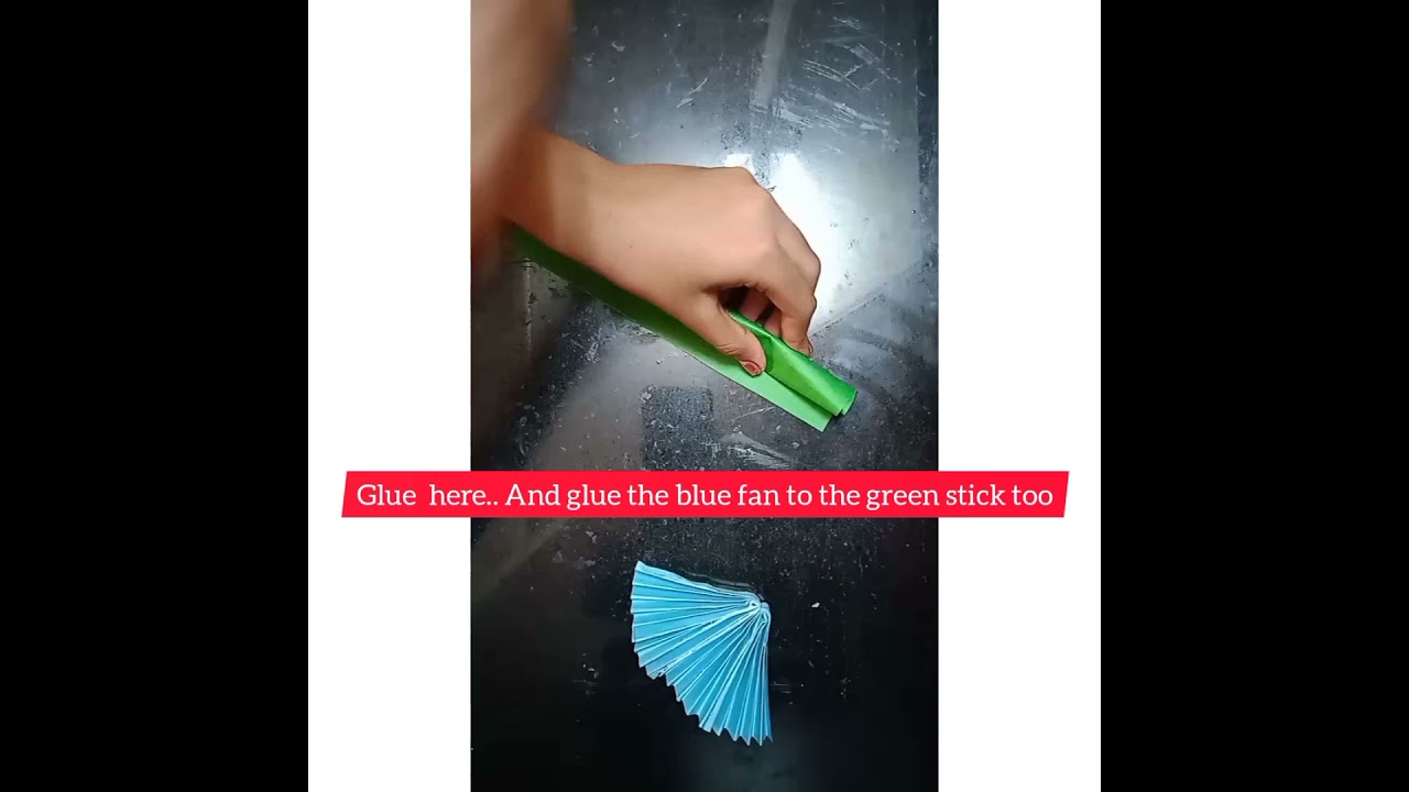 diy paper magic fan!! paper magic wand to fan openable and closable  fan