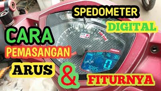cara pasang dan fitur speedometer digital REPLIKA Uma racing Jupiter MX old 4 speed ( Mas Umar )