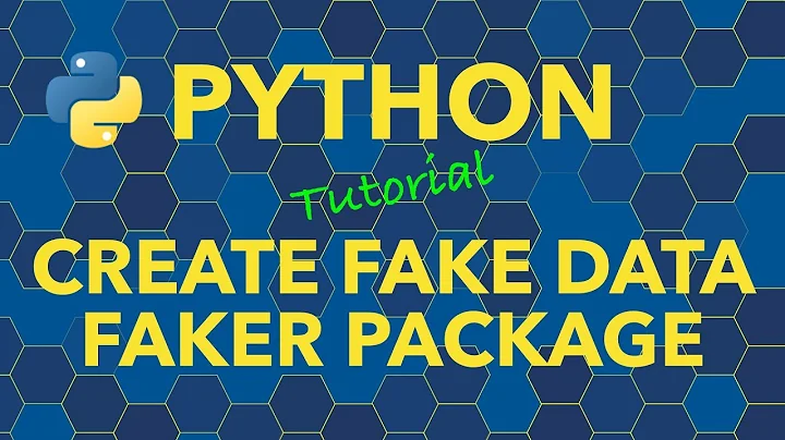 Python Generate Fake Data with Faker Package