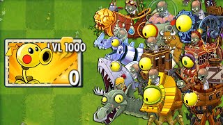 Every Random Premium Plants LEVEL 1000 Attack All Final Boss  Plants vs Zombies 2 Mod