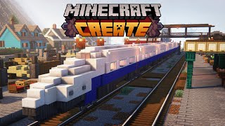 BULLET TRAIN in Minecraft with Create Mod 🚄 Easy Train Tutorial by MadenPlay 40,540 views 4 months ago 12 minutes, 29 seconds