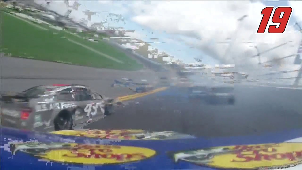 earnhardt sr Daytona's big one from every in-car Camera