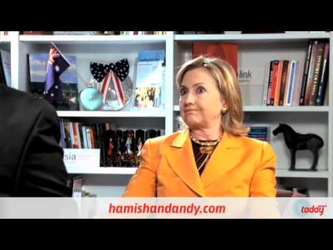 Hillary Clinton with Hamish & Andy