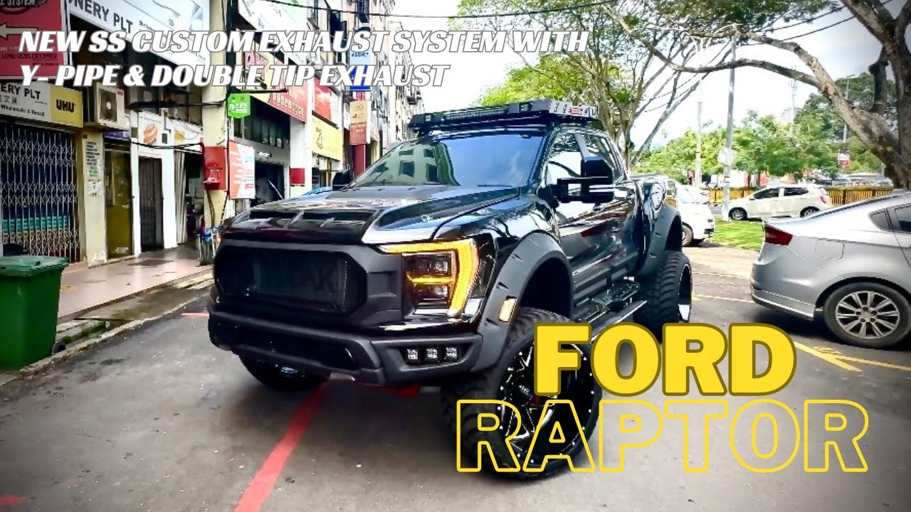 NEW SS CUSTOM EXHAUST SYSTEM WITH Y-PIPE & DOUBLE TIP EXHAUST | FORD ...