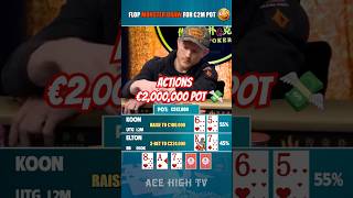 Clash Jason Koon VS Elton Tsang 🤯 #poker #highstakespoker