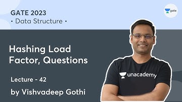 Data Structure | L-42 | Hashing Load Factor Questions | Vishvadeep Gothi | GATE 2023