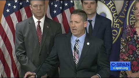Congressman Brecheen Speaks during House Freedom Caucus Press Conference on the NDAA 7/14/23