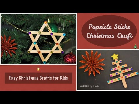🌟Popsicle Sticks Christmas Craft🎄 | DIY | Christmas Ornament Craft