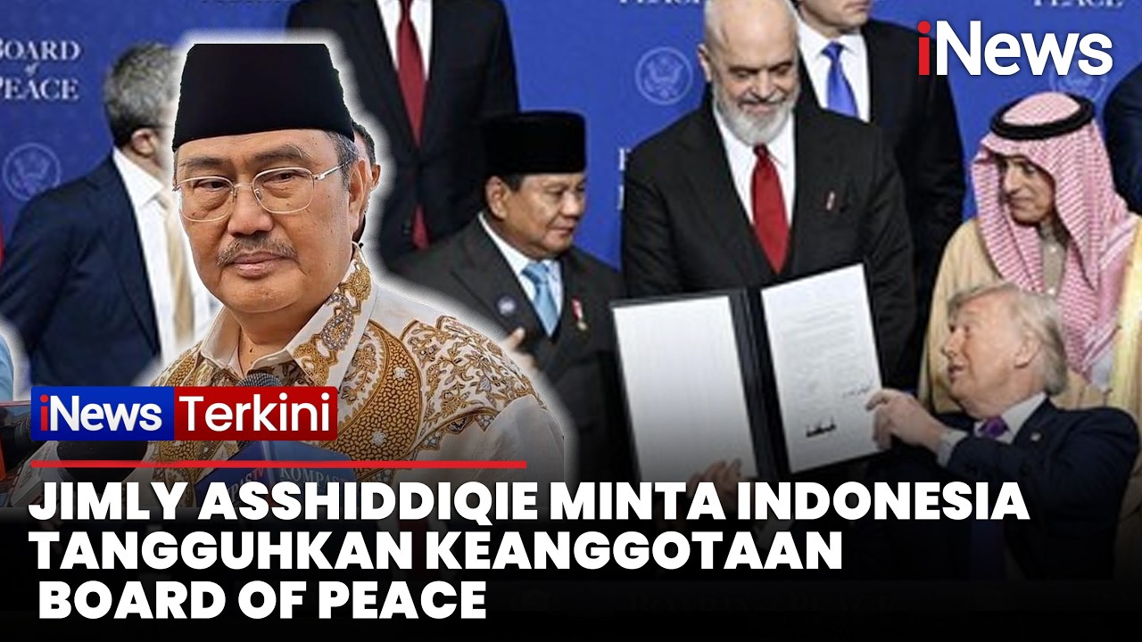 Jimly Asshiddiqie Sarankan RI Tangguhkan Keanggotaan di Board of Peace Imbas Perang AS-Iran!