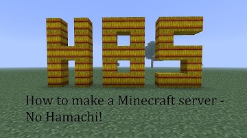 How to make a Minecraft server - No hamachi