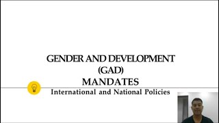 Gender Equality101: Ep. 1 GAD International and National Mandates