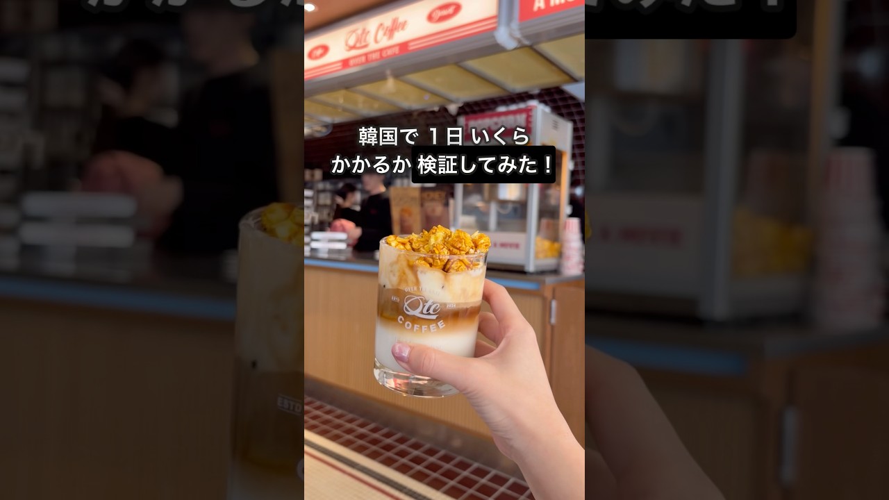 韓国で1日！いくらかかる？😳 #旅行vlog #韓国 #shorts