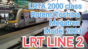 Train LRTA 2000 a.k.a Rotem/Toshiba Megatren Model 2003 #train #trainvideos #lrtline2