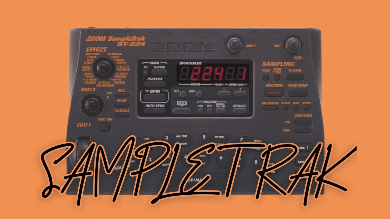 ZOOM SampleTrak ST-224 - my new dirt sampler - Making a Beat - YouTube