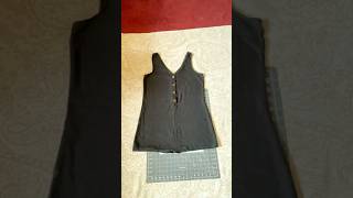 Removing shorts from a linen jumper upcycled clothing