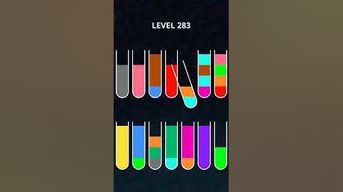 COLOR SORT PUZZLE LEVEL 283