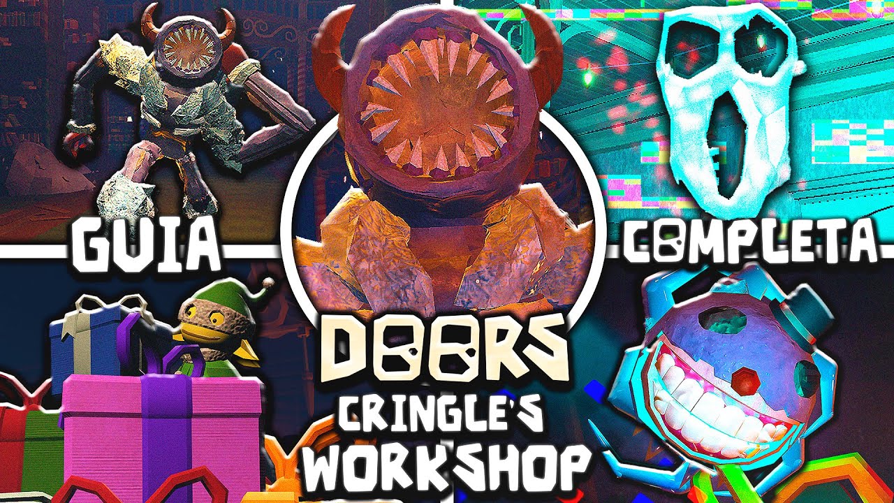 COMO PASAR "DOORS CRINGLE'S WORKSHOP" 👁️ GUIA COMPLETA ¿COMO JUGARLO? I DOORS NAVIDAD I ROBLOX
