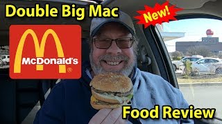 Mcdonalds Double Big Mac Taste Test & Review Jkmcravetv