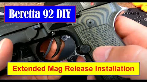 Beretta 92 DIY - Episode #2A - Extended Mag Release Installation