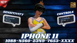 iPhone 11 PUBG Sensitivity 2026🔥 4 Finger Claw Setup   Gyro Code ✅