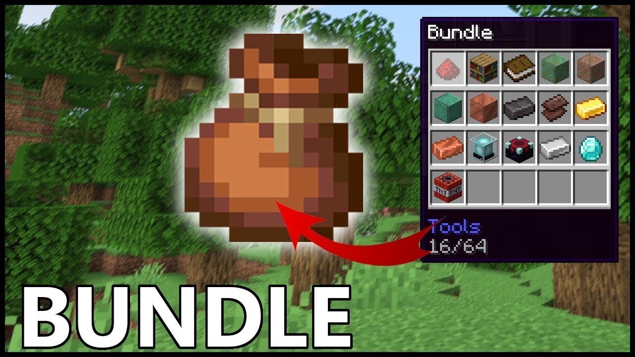 How to Craft A Bundle and use in Minecraft New 1.20 Update - YouTube
