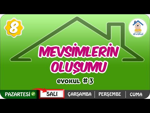 Mevsimlerin Oluşumu | 8.Sınıf #uzaktanegitim #evokul Kampı