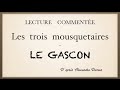 Урок французского языка. Lecture commentée. Le gascon.