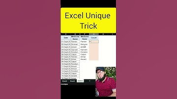 Excel Unique Trick you didn
