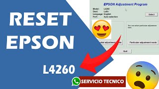 Reset Epson L4260 Adiós Error De Almohadillas