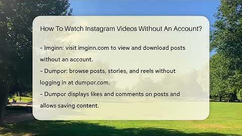 How To Watch Instagram Videos Without An Account? - Everyday-Networking