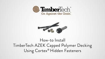 Cortex® Hidden Fastener System for TimberTech® Advanced PVC Decking