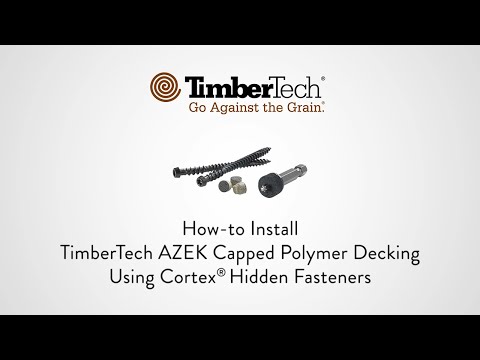 Cortex® Hidden Fastener System for TimberTech® AZEK® Decking