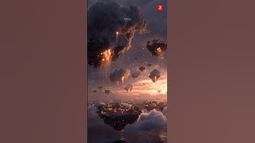 Floating Islands of Fire © J K Starr #shorts #ytshortsvideo #jkstarr #reels