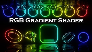 Smooth Gradient Neon RGB (rainbow) Shader - Blender Tutorial
