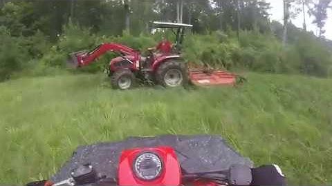 Tractor Pushing Tree